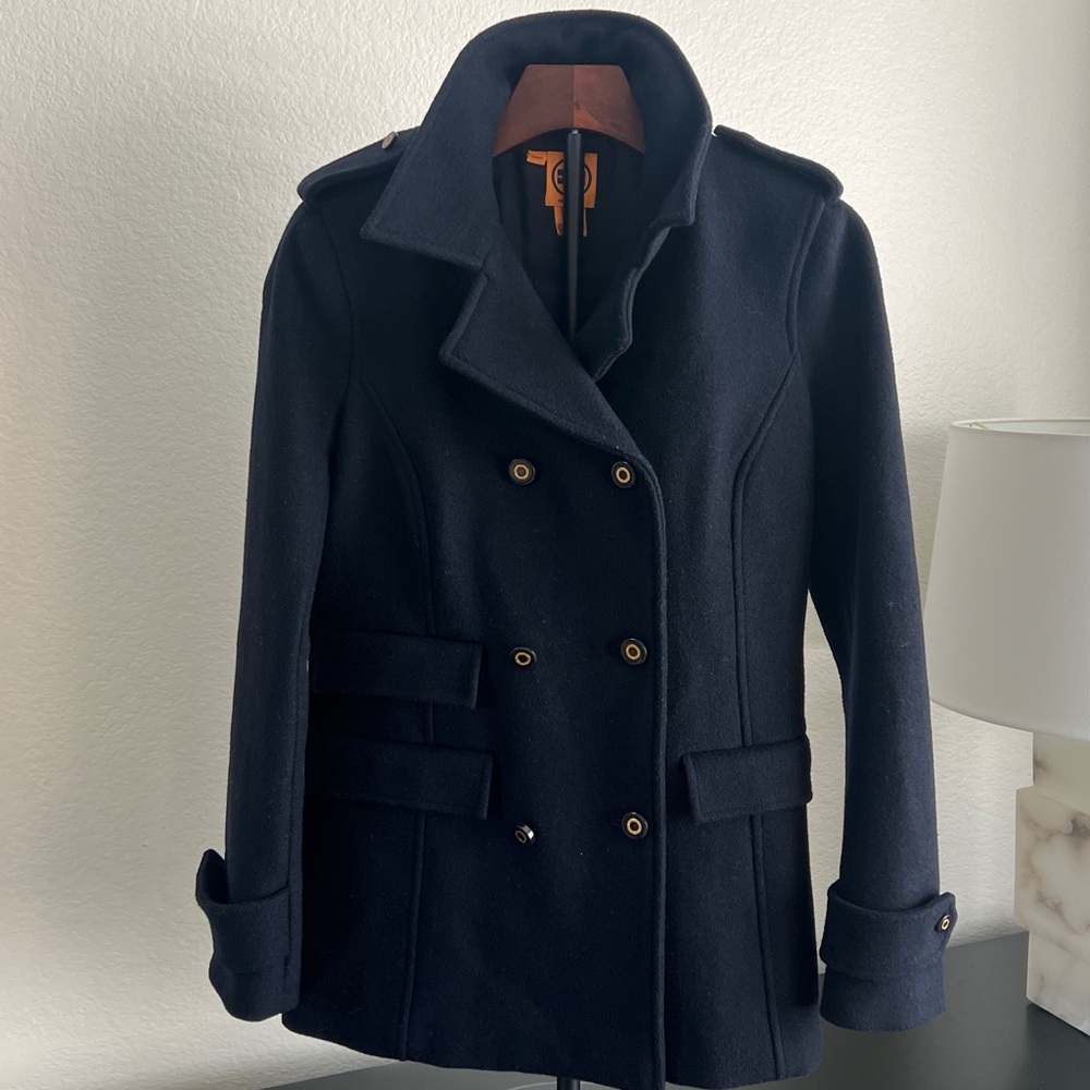 Tory Burch Navy blue wool Pea Coat
